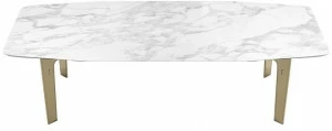 Capital Collection Прямоугольный мраморный стол Eclectic