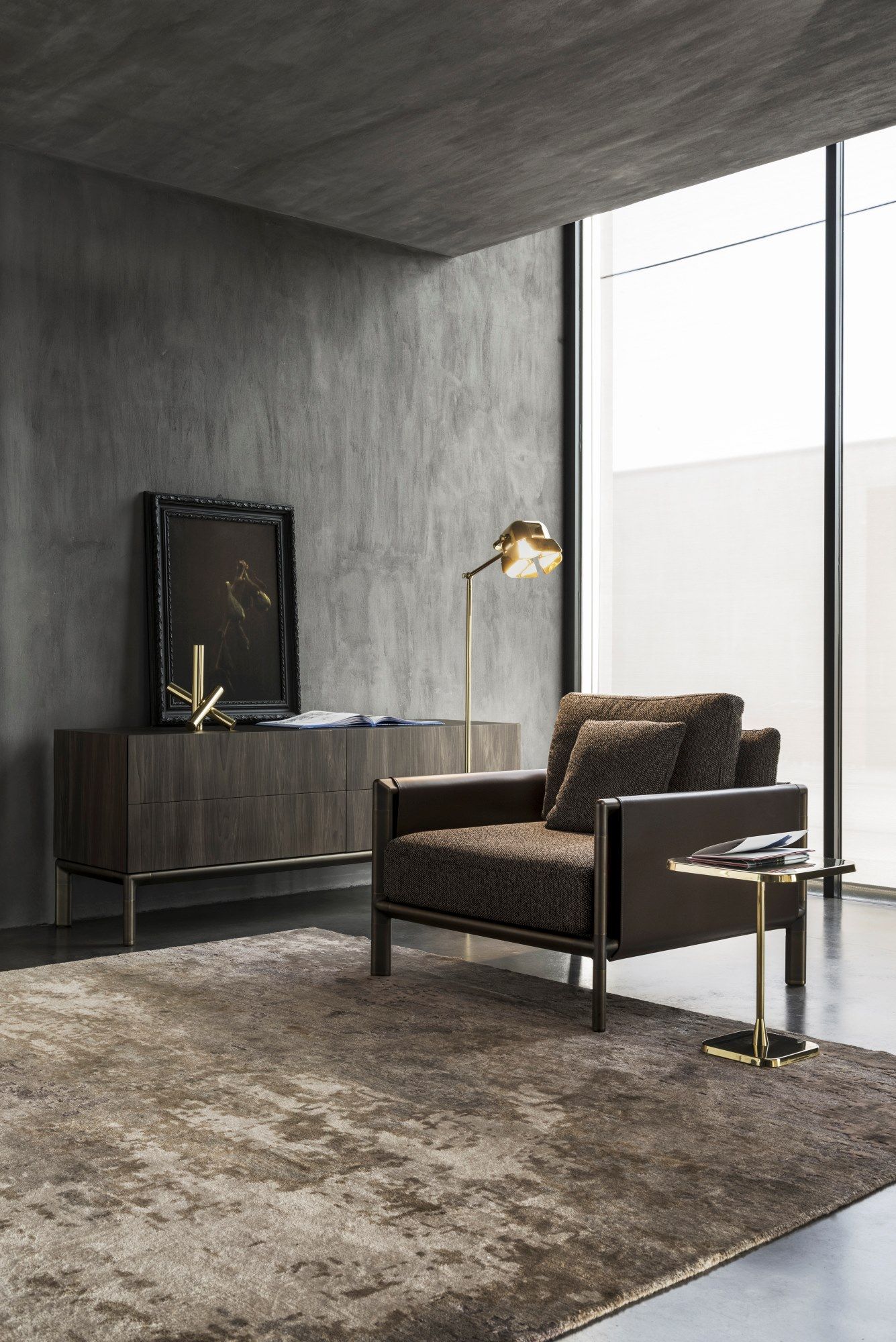 Круглый журнальный столик из нержавеющей стали GHIDINI1961 ARCH-00124146 - Вид №7