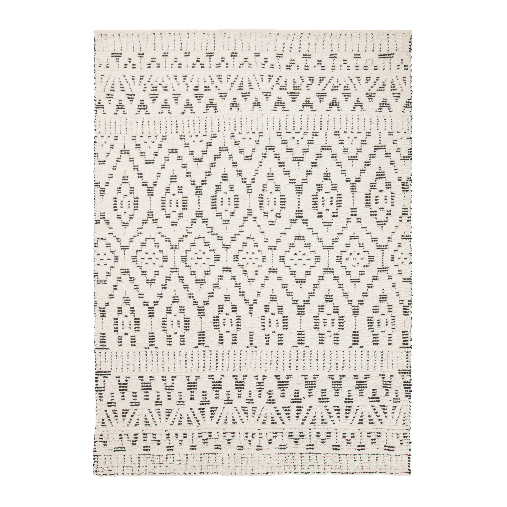 2000983230577 Ковер Zelbio wh/black 140x200 LINIE DESIGN 