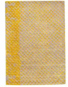 Scarlet Splendour Прямоугольный шерстяной коврик Raindrops