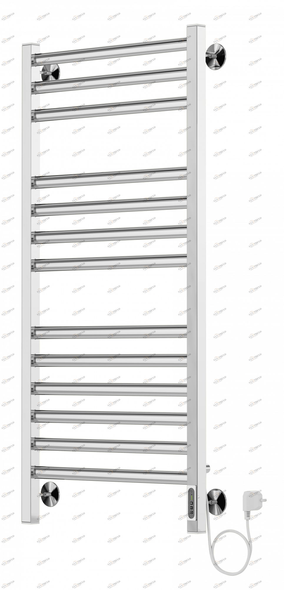 4660059580272 ЭЛЕКТРИКА Енисей П13 500х1100 (6+4+3) электро ( new встроен.диммер) Полотенцесушитель TERMINUS RAL 9016 глянец 