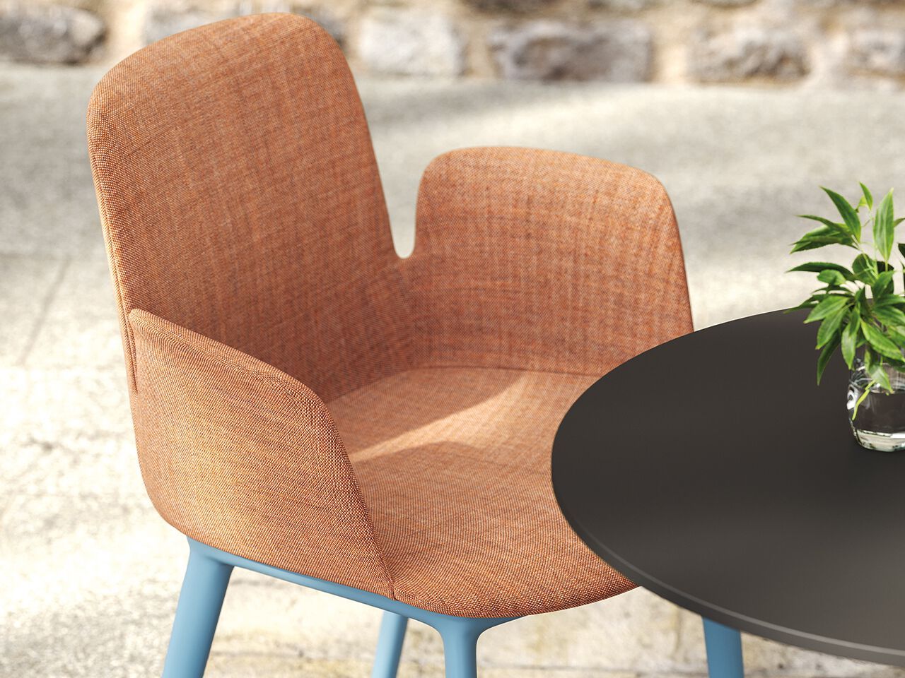 Тканевый стул FREZZA цветок лотоса Upholstered ARCH-00116700 - Вид №1