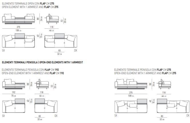 Minotti Секционный кожаный диван Connery sun-id-1360756 - Вид №19