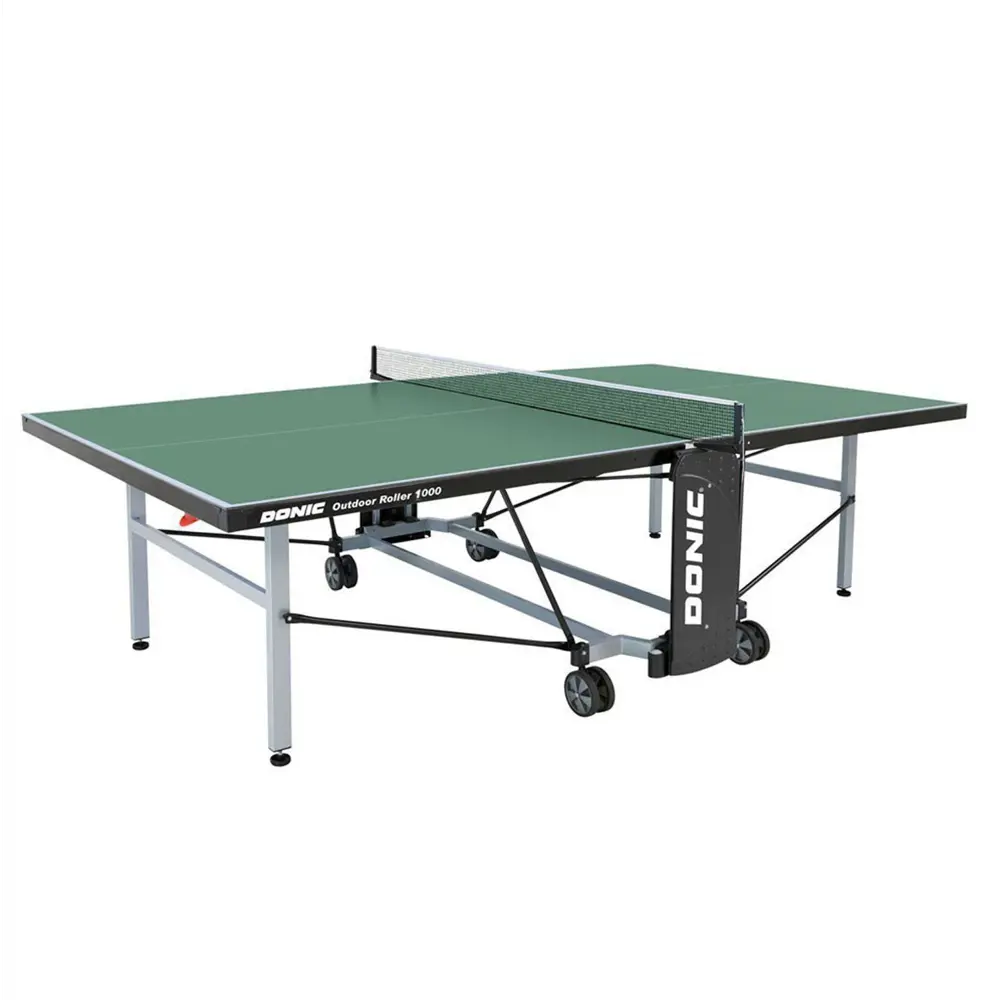 90483306 Теннисный стол складной Donic Outdoor Roller 1000 274 - 274 см х 152 см х 76 см меламин зеленый STLM-0953853