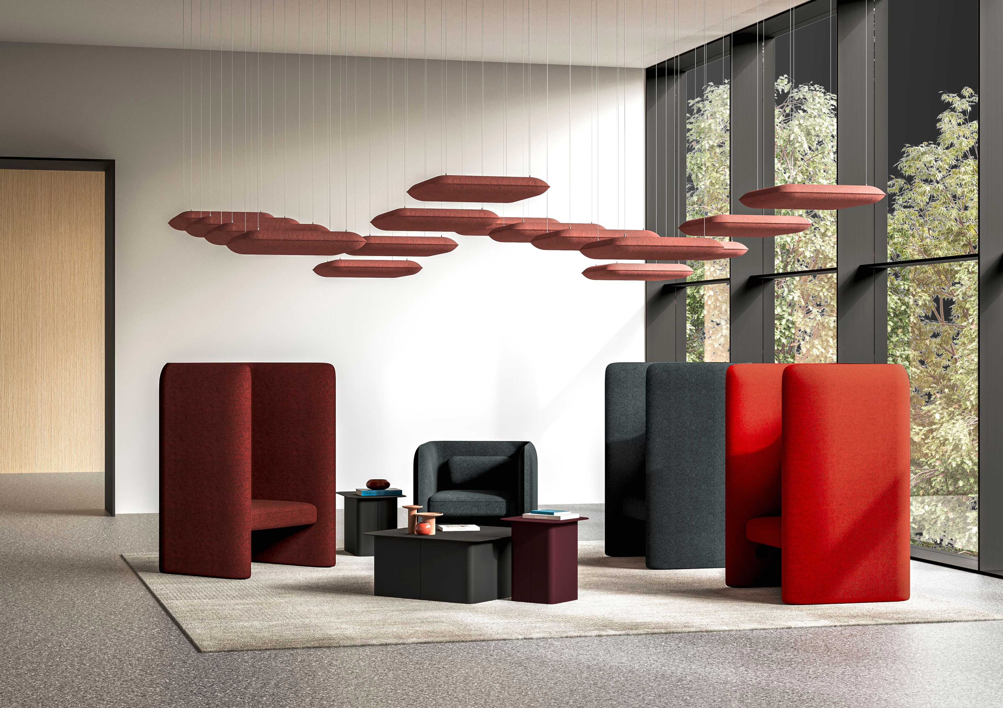 Тканевое кресло с высокой спинкой IBEBI Kumo ARCH-00057606 - Вид №2