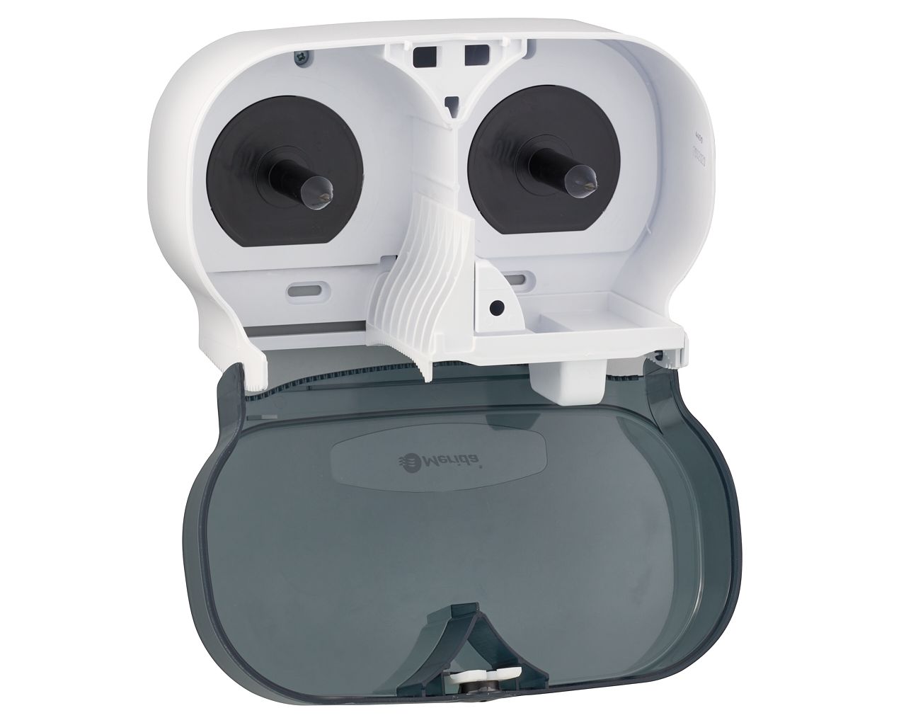 BEB301 Контейнер для двух рулонов туалетной бумаги без сердцевины ONE, пластик АБС, белый Merida  - Вид №3