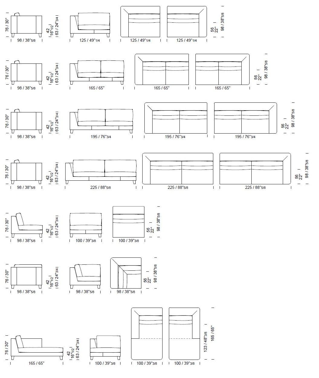 Кожаный модульный угловой диван Borzalino статус-кво ARCH-00145911 - Вид №3
