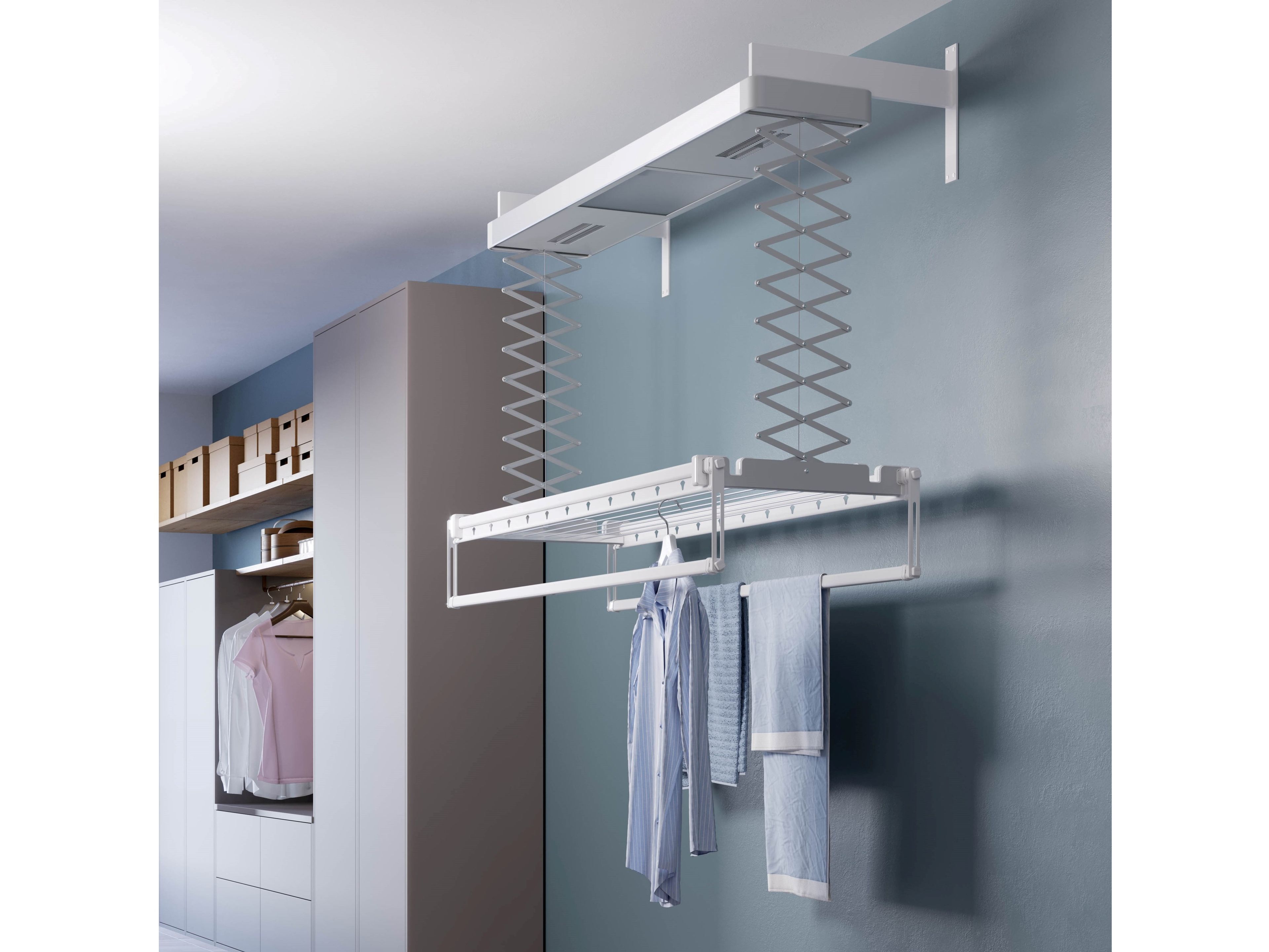 Электрическая настенная сушилка для одежды hi-tech с дистанционным управлением Foxydry FOXYDRY PRO ARCH-00130080 - Вид №1