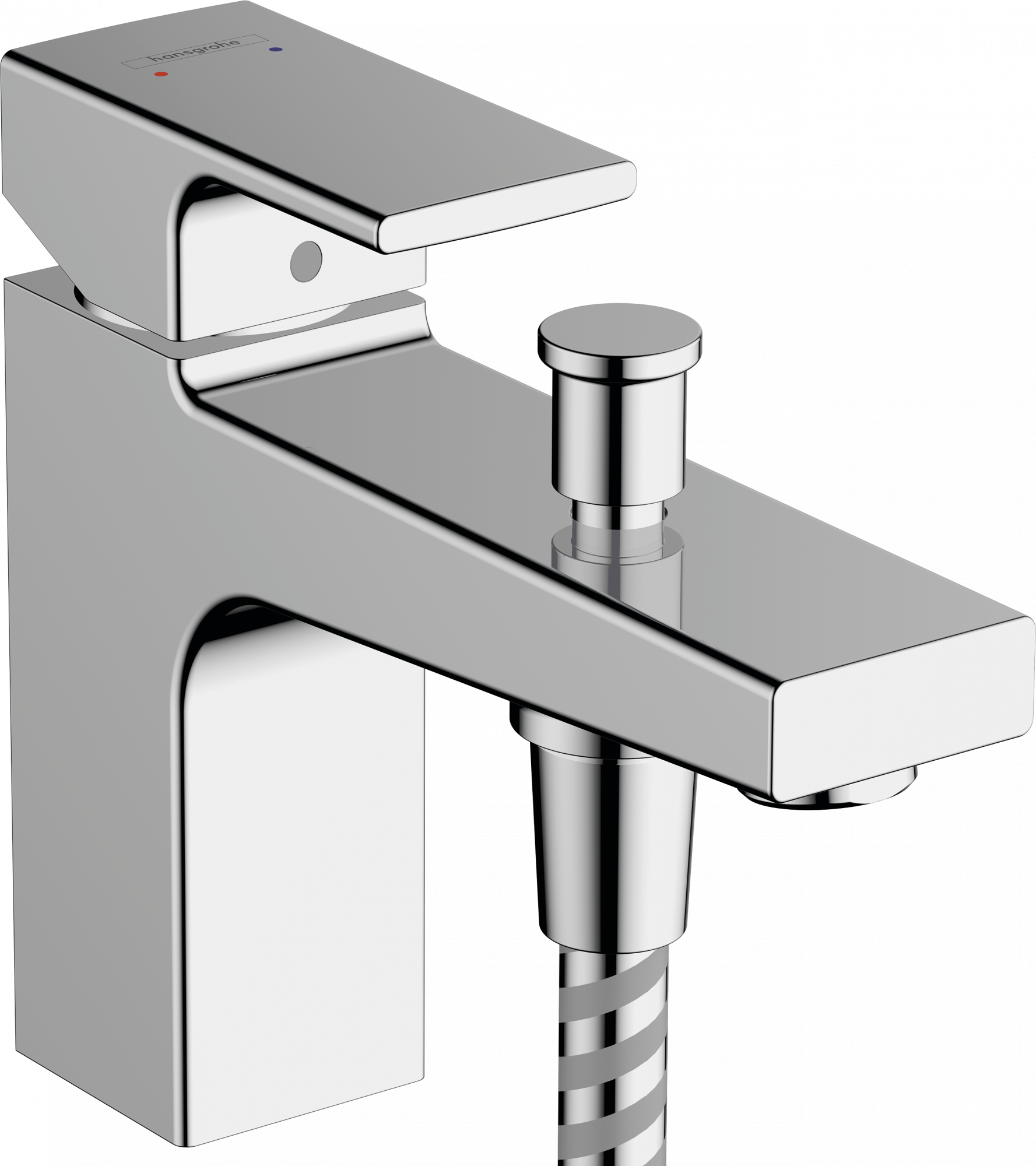 71464000 Vernis Shape Смеситель для ванны и душа Monotrou, однорычажный, с 2-мя скоростями потока Hansgrohe 