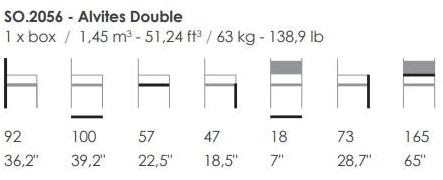 Fenabel 2-местный тканевый диван Alvites So.2338 - Вид №1