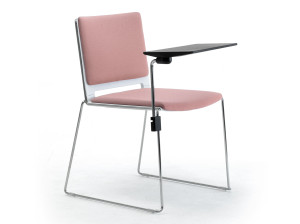 Стул для конференций из полипропилена и ткани