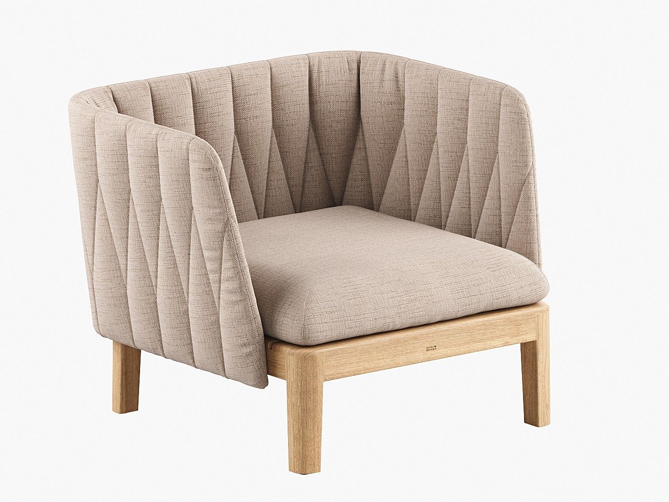 Садовое кресло из ткани и ТИКа с подлокотниками Royal Botania Calypso Lounge ARCH-00007496