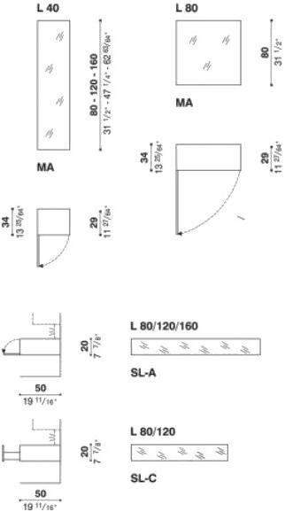 ACERBIS Модульная оборудованная стенка с подставкой под телевизор New concepts sun-id-1394574 - Вид №6