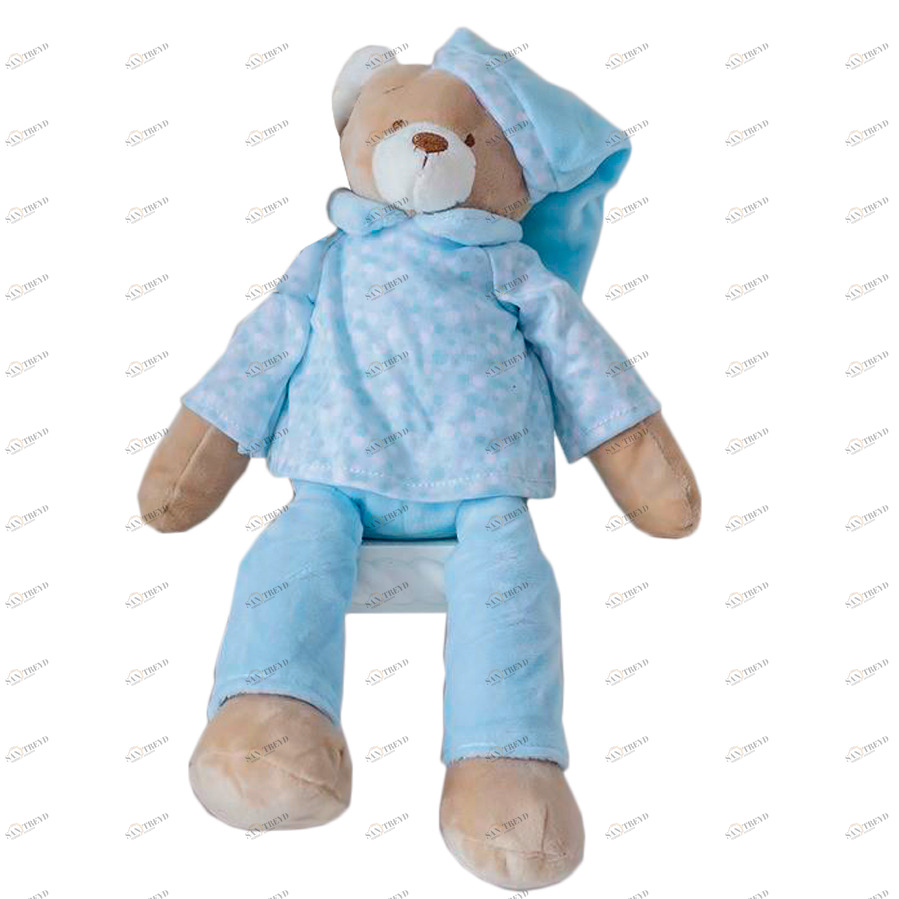 Мягкая игрушка для сна "Мишка с длинными ногами" голубой COMFORTBABY  351329 Голубой Santreyd 