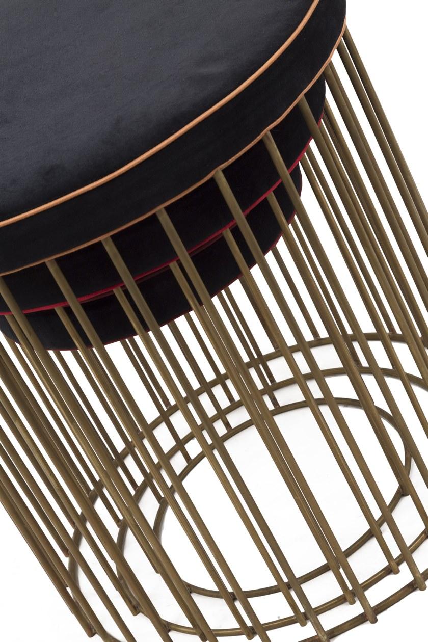 Il Bronzetto Пуф с мягкой подкладкой из латуни Cage Cag04set - Вид №3