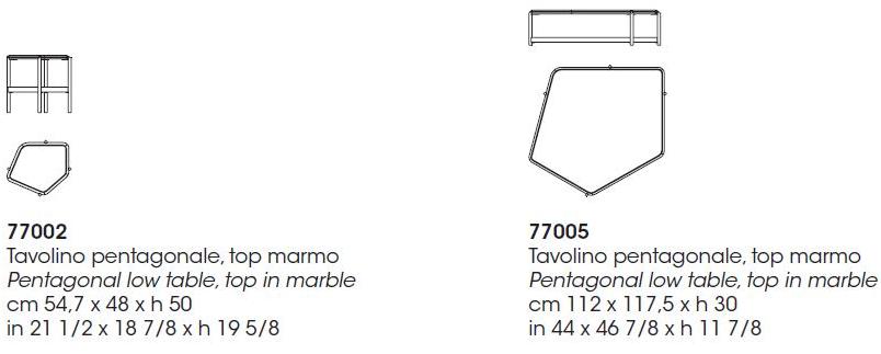 Giorgetti Журнальный столик из мрамора для гостиной Skyline sun-id-1411697 - Вид №2