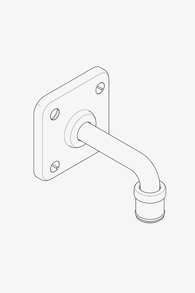 104233 Запасные части Комплект конца полотенцесушителя Waterworks 