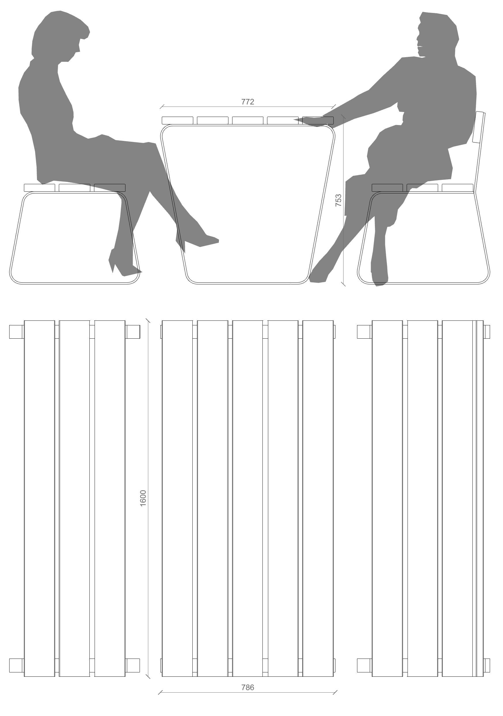 Стол для пикника со встроенными скамейками Lazzari Sunny ARCH-00041799 - Вид №20