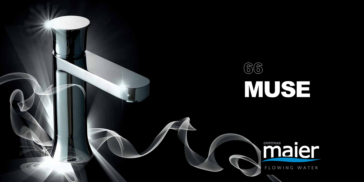 Однорычажный смеситель для раковины с клапаном клик-клак 66.004C MAIER MUSE 66004C - Вид №2