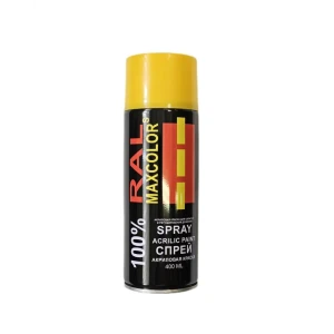 91951412 Декоративная аэрозольная краска Maxcolors Ral 1021 глянцевый цвет желтый 0.4 л STLM-1490079