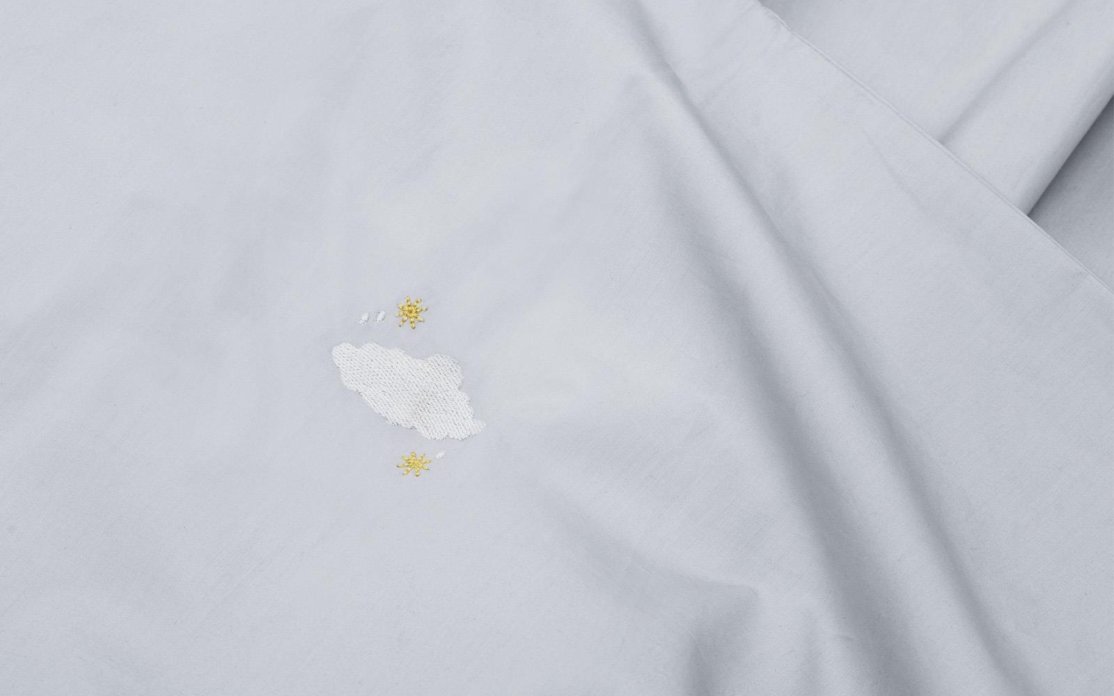 310536 Snooze Постельное белье 140x220 Dreamy Moon Cloudy Grey Normann Copenhagen  - Вид №2