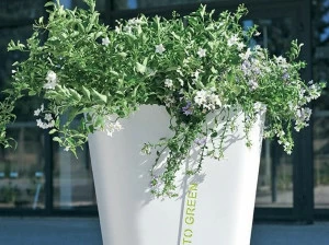 CYRIA Высокая кашпо для общественных мест из стали Corten ™