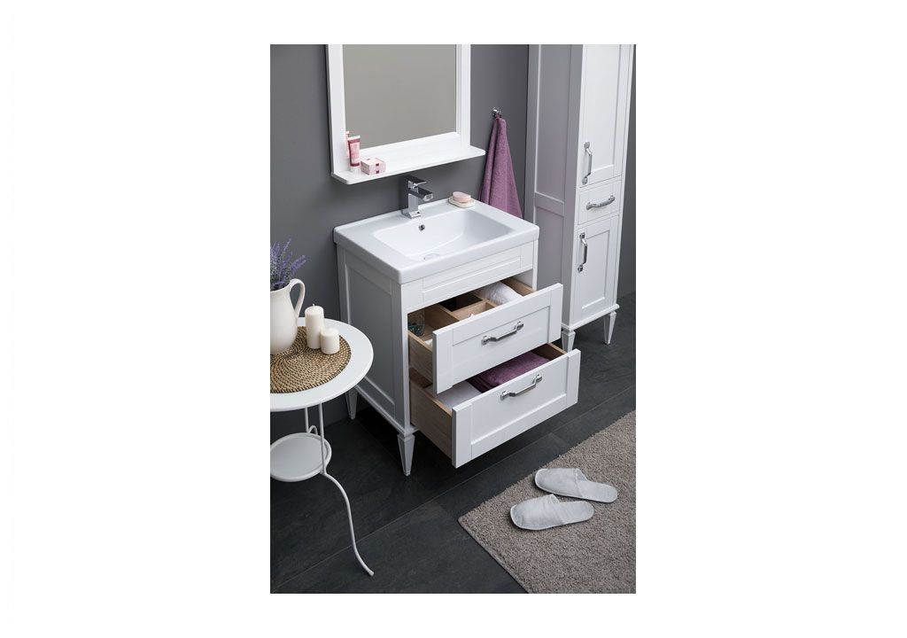 Мебель для ванной Aquanet Денвер 65 белый 00203637 - Вид №6