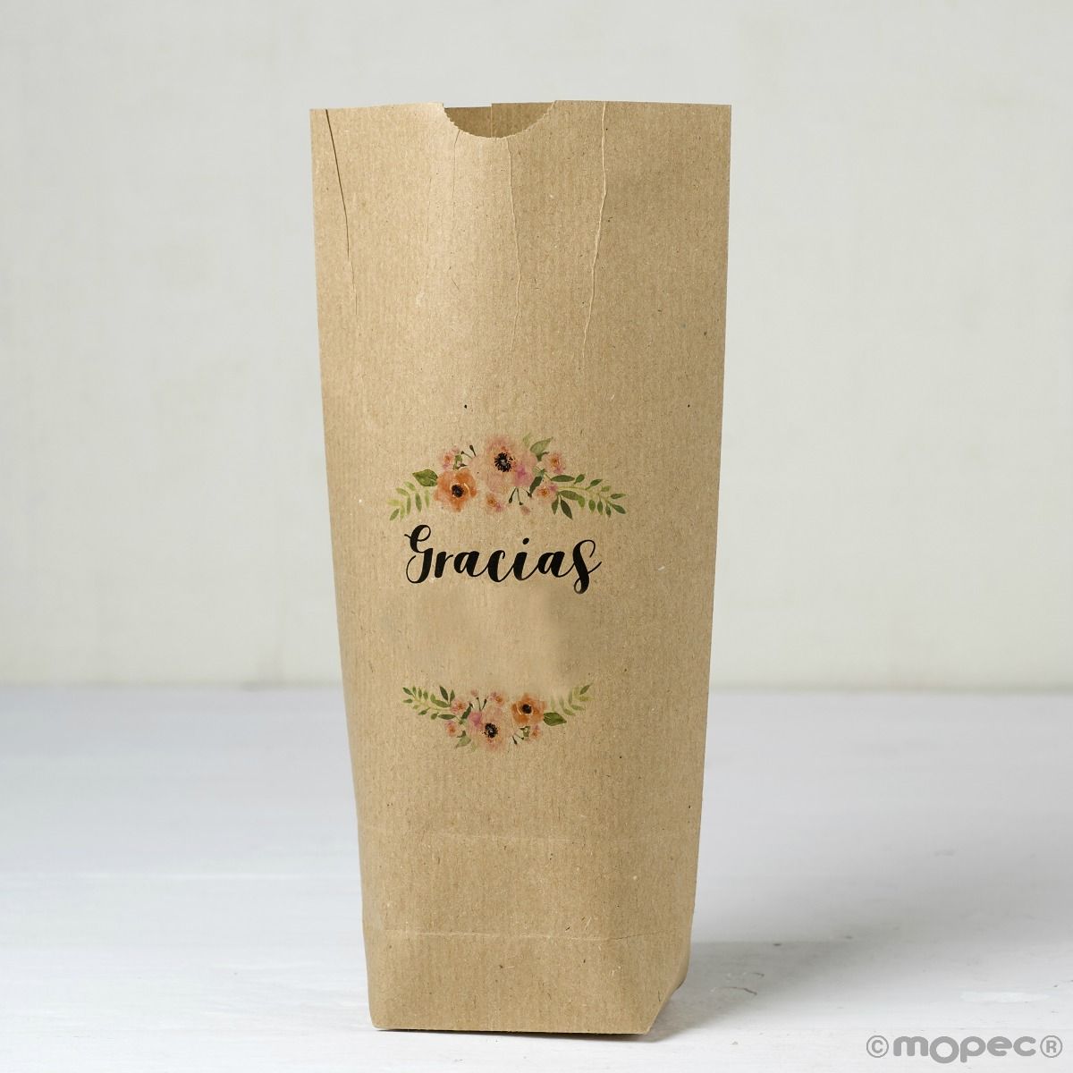 E442.1 Цветочная сумка kraft tiara "спасибо", 25 единиц. Dekoraniaevents Bodas 