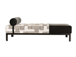 Мягкая скамейка из ткани