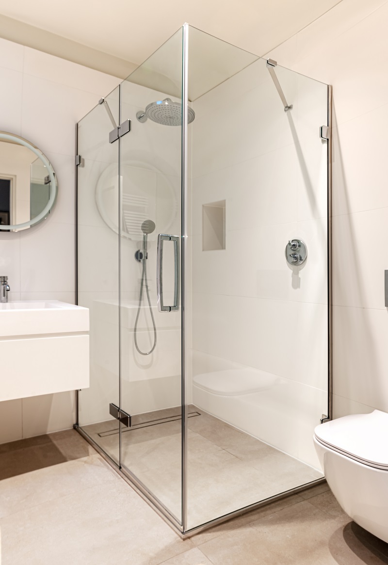 Торцевая панель для монтажа с дверью GHSA700H Merlyn Arysto Хромированный  - Вид №1