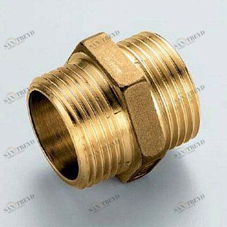 Ниппель 3/8"x3/8" латунь TIEMME 1500218