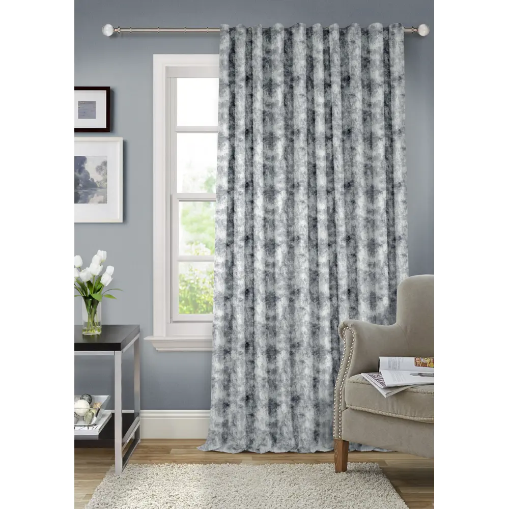 Штора на ленте Istanbul 200x280 см цвет серый MIAMOZA STLM-2179689 - Вид №4