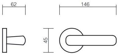 Pasini Ручка из латуни на розетке  8350  - Вид №2