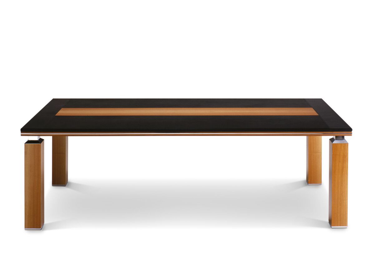 Прямоугольный стол для совещаний из меламиновой ткани с кожаной столешницей i 4 Mariani ARCH-00147256 - Вид №1