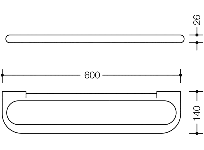 477.03B100 регистрация HEWI Edition matt | Polyamid  - Вид №5