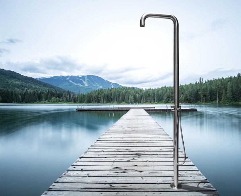 GUGLIELMI Открытый душ из нержавеющей стали с ручным душем Novo inox Fiad80802 - Вид №1