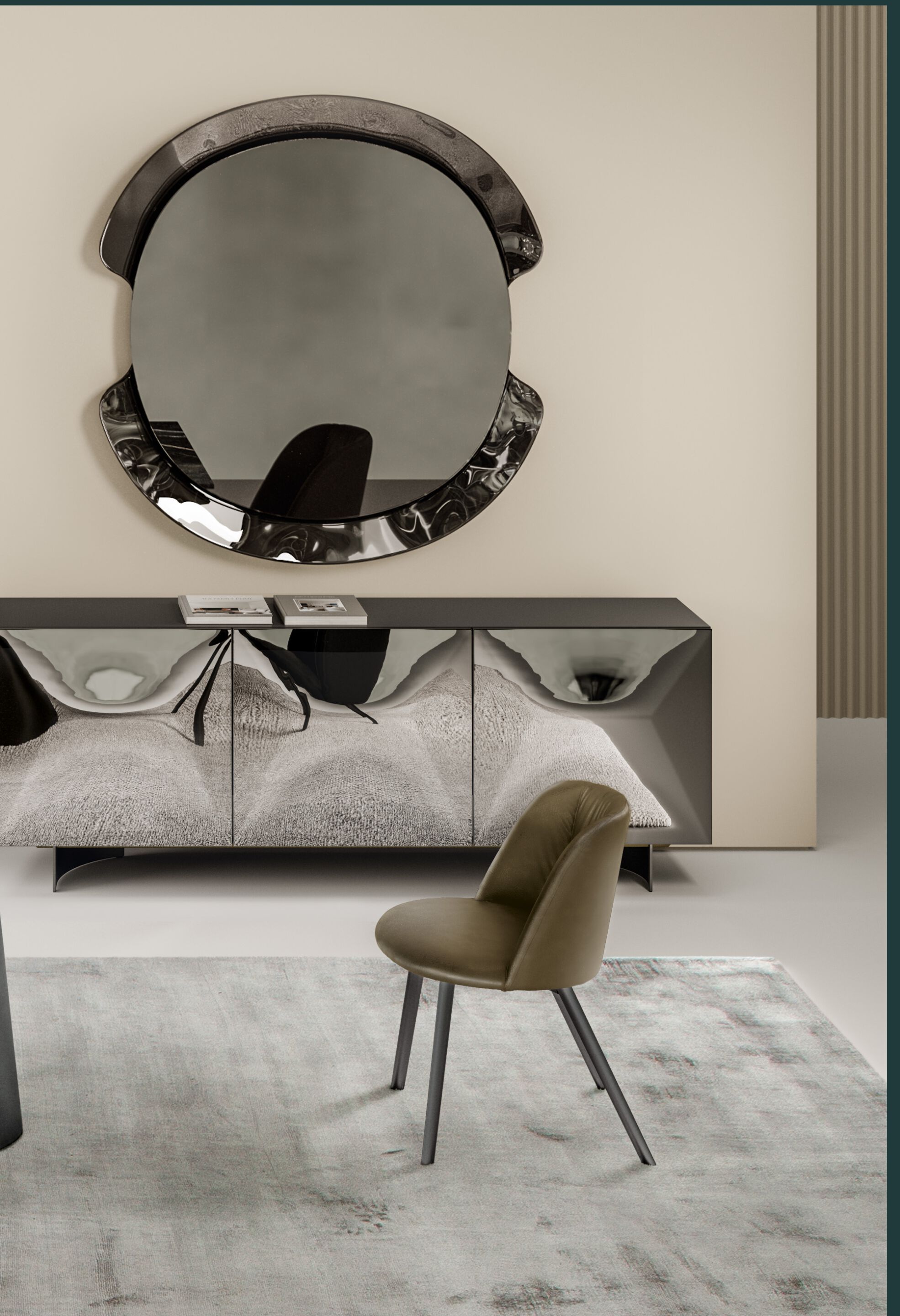 Настенное зеркало в рамке Bontempi Casa PEAK ARCH-00030056 - Вид №3