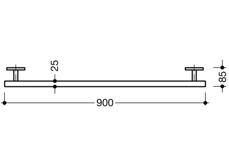 950.36.64040 ручка для захвата HEWI System 800 - Вид №3