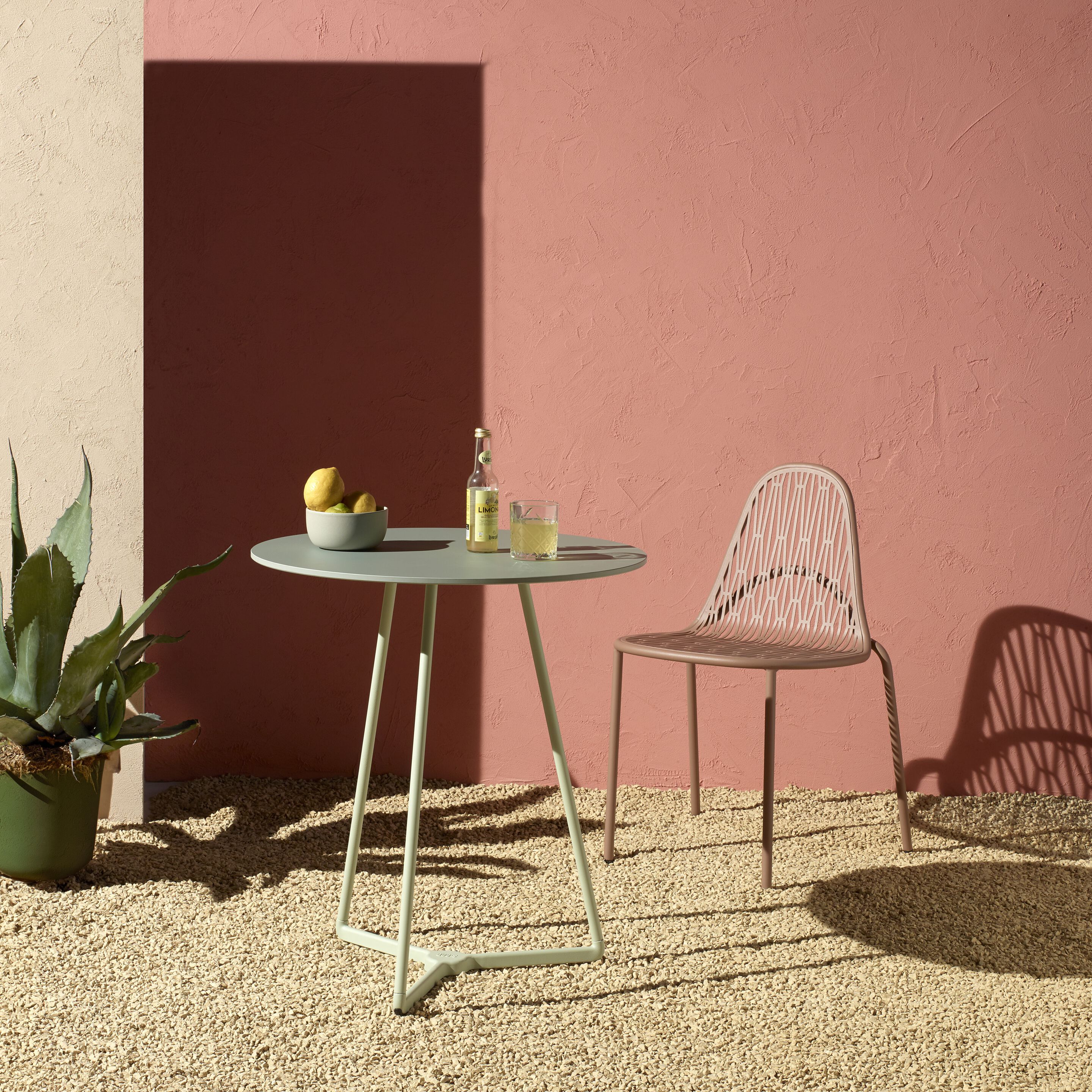 Металлический штабелируемый садовый стул S-CAB Malvasia ARCH-00049078 - Вид №4