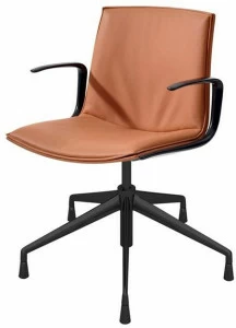 arper 5-спицевый тканевый стул с подлокотниками Catifa up