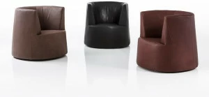 brühl Кожаное кресло с подлокотниками Powder