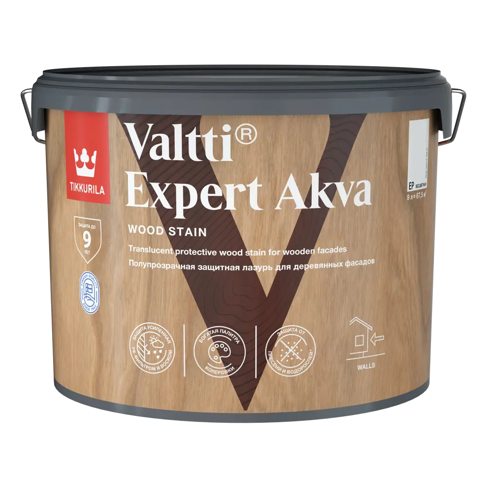 Tikkurila Valtti Expert Akva - защитный антисептик для дерева с декоративным эффектом 82115530 STLM-0019436 - Вид №1
