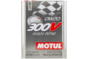 15965639 Спортивное моторное масло 300 V HIGH RPM 0W20 2 л 104239 MOTUL