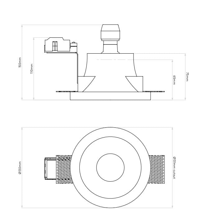 Гипсокартон круглый светодиодный светильник Astro Lighting Blanco ARCH-00039826 - Вид №5