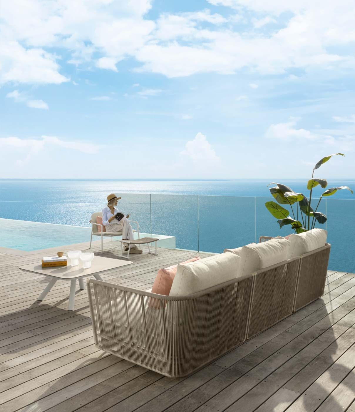 Прямоугольная веревочная Садовая подставка для ног Talenti ARCH-00038397 - Вид №2