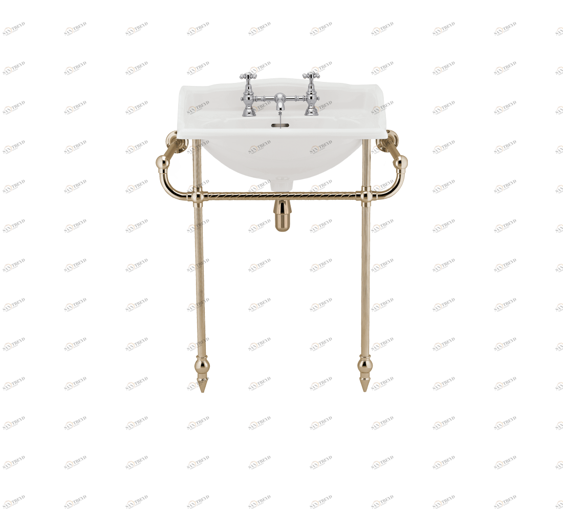 Gentry Home Таз большой белый Victorian Incalux GH102213