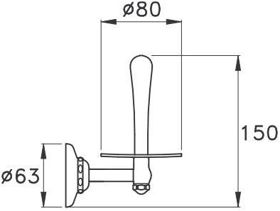 RUBINETTERIE STELLA Держатель рулона Italica It10016 - Вид №1