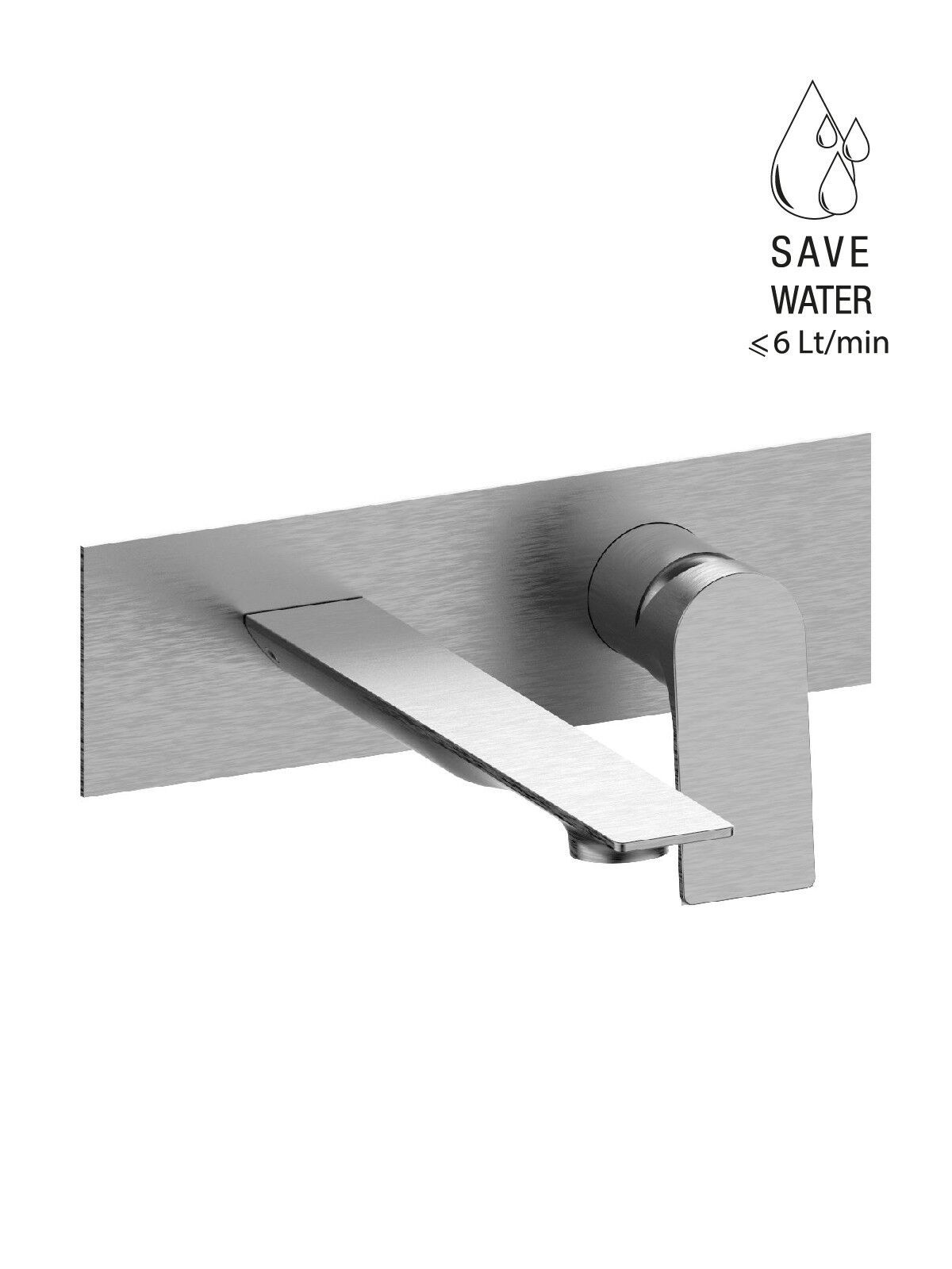 Настенный смеситель для раковины с пластиной Rubinetterie Frattini Нарцисс ARCH-00076852 - Вид №13