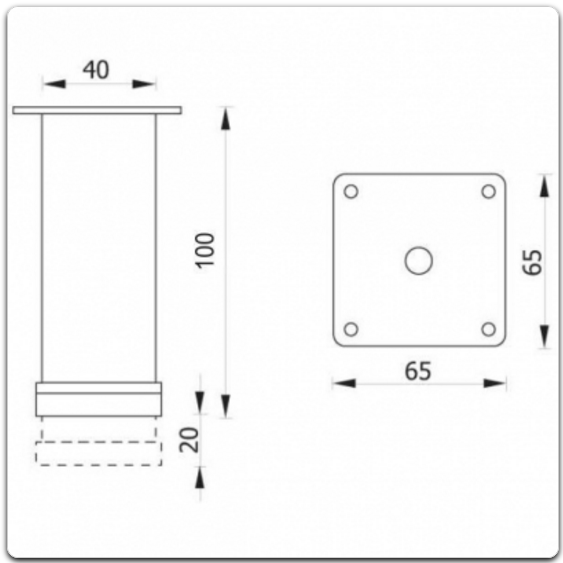 Комплект ножек QL DREJA 999810 - Вид №1