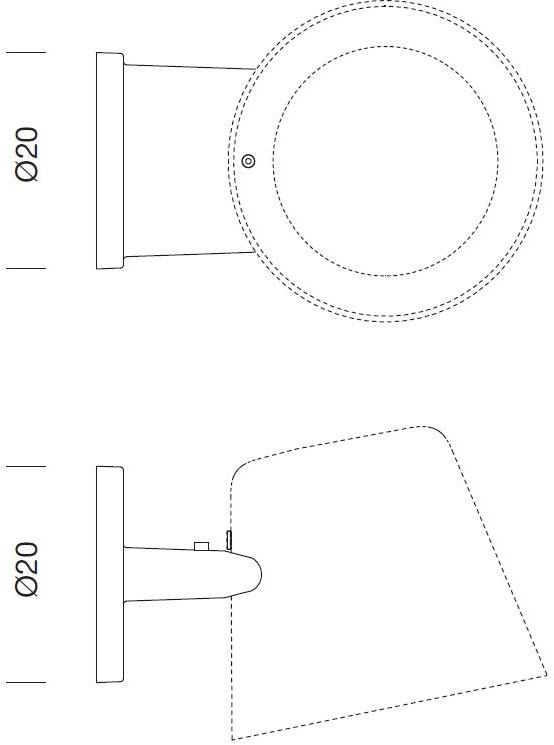 URBIDERMIS Настенный алюминиевый светодиодный уличный светильник Tumbler sun-id-1484311 - Вид №5